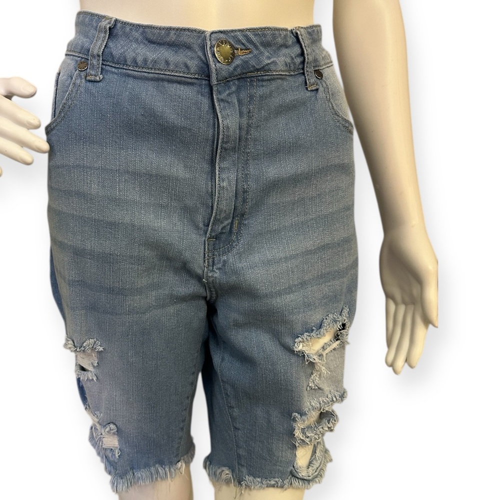 VIP Distressed Denim Shorts - Picture 5 of 5